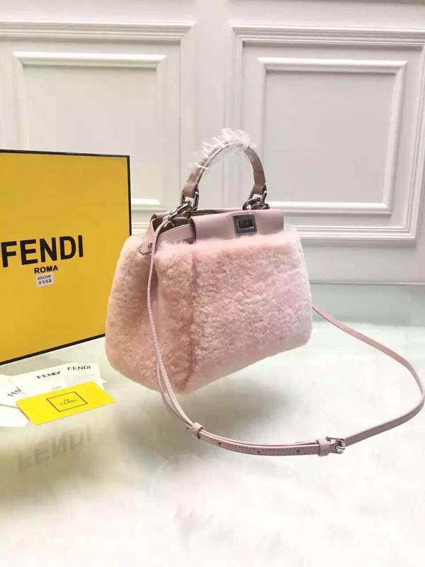 2015秋冬最新作 FENDI(フェンディ スーパーコピー)★ミニ PEEKABOO ハンドバッグ 8BN244_5AY_F065J